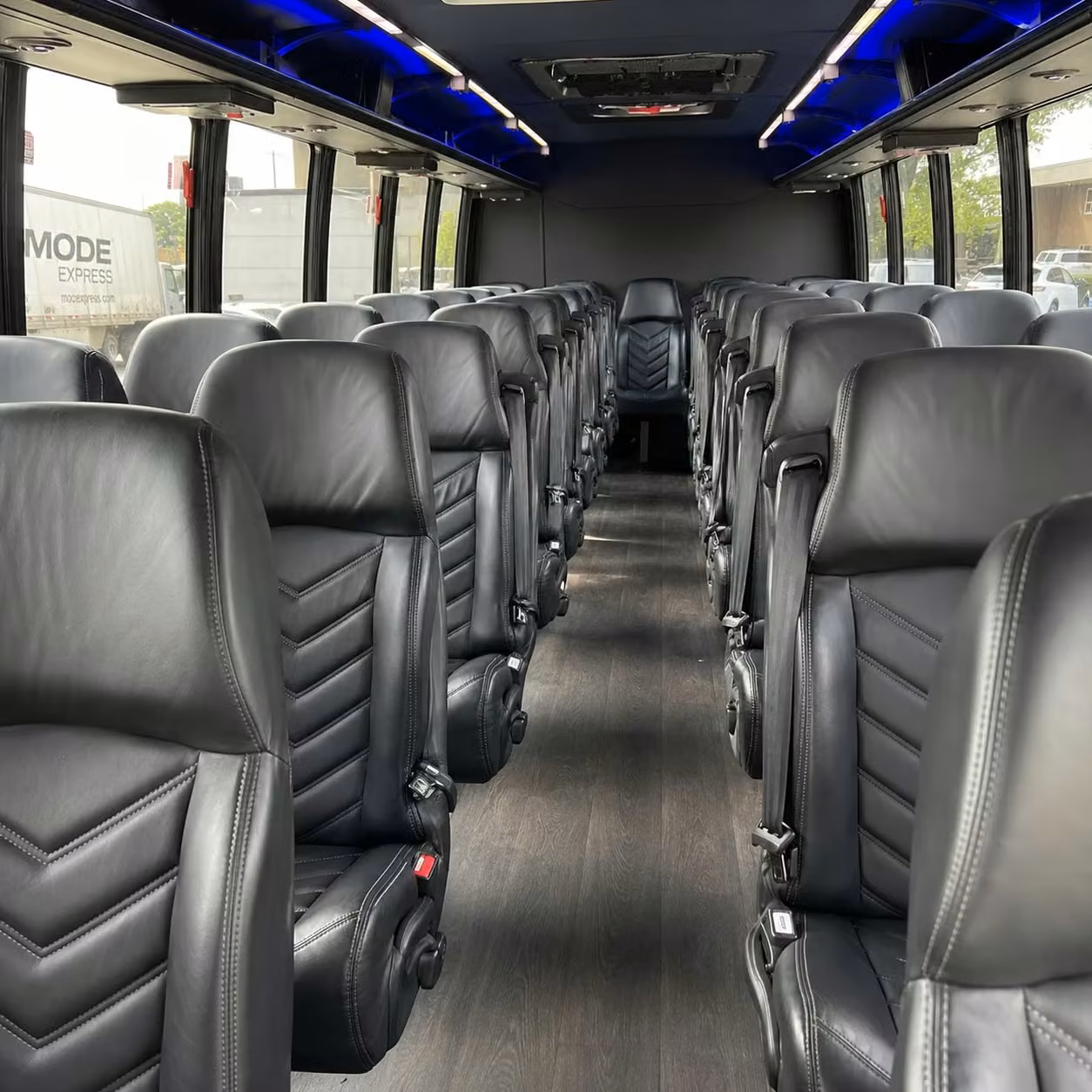 28 passenger minibus inside