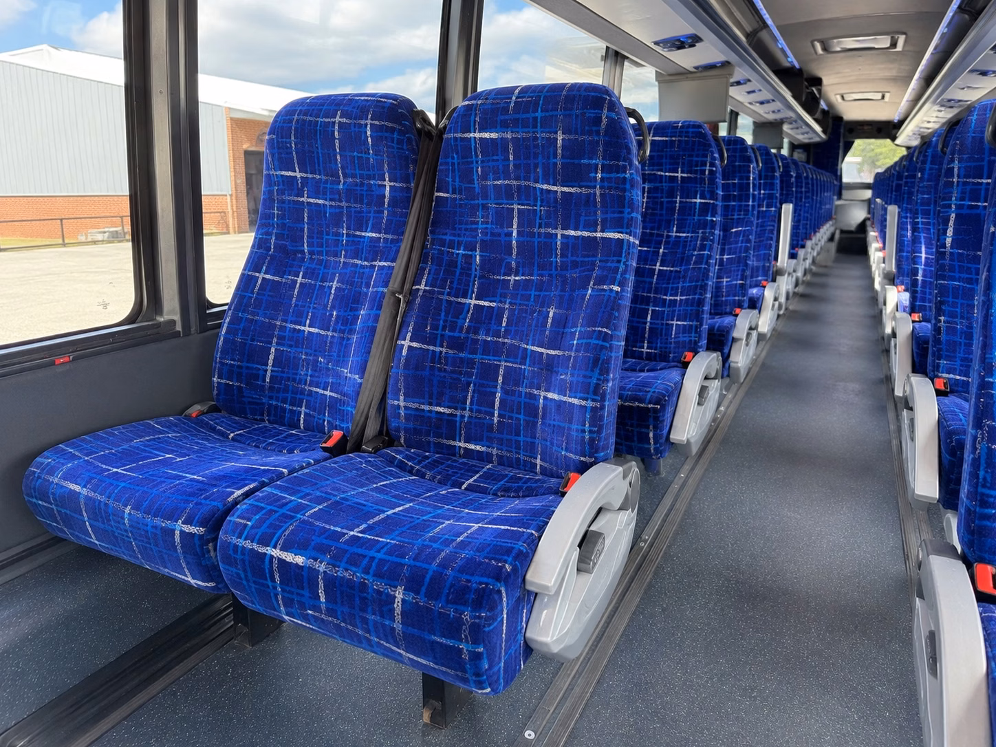 56 passenger charter bus interior