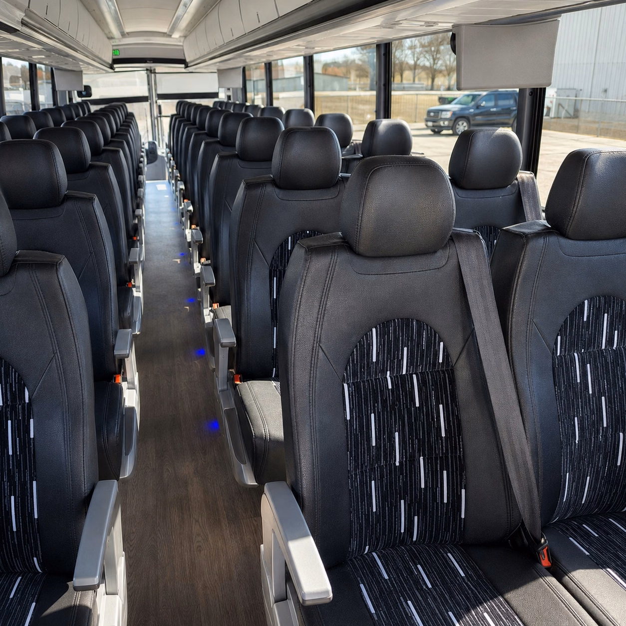 rancho cucamonga charter bus rental interior