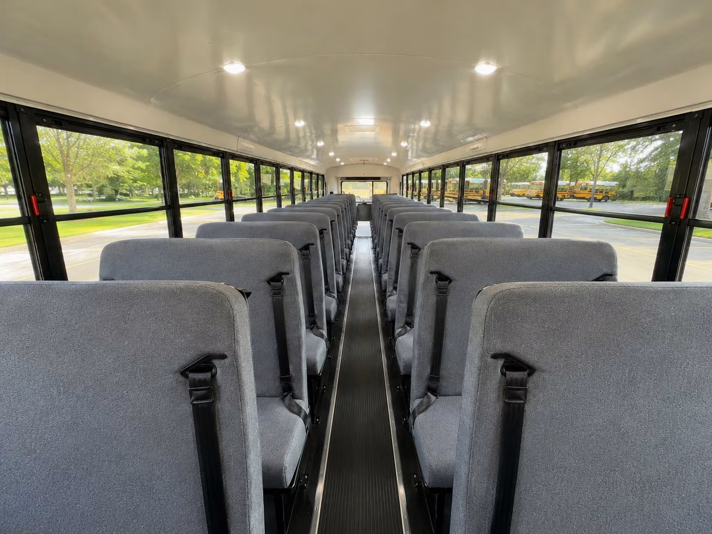 school bus inside